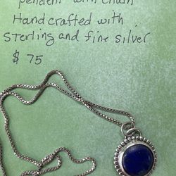 Handmade Lapiz Lazuli Necklace 