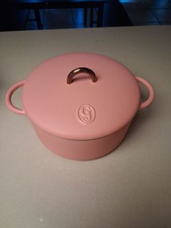 Pink Dutch Oven with Rose Gold Knob