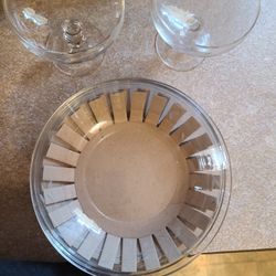 Princess House Four Pasta Plates And Four Parfait 