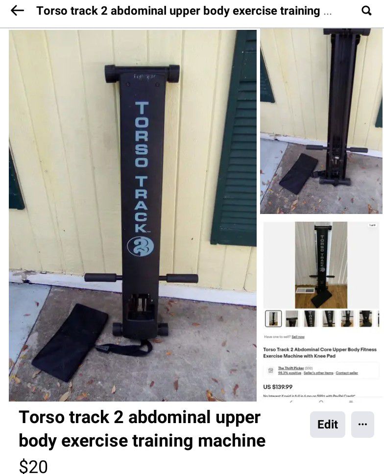 Torso Track 2 Abdominal Upper Body Exercise Training Machine 