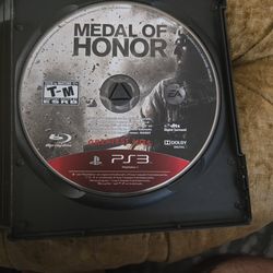 Medal of Honor video game for the Sony (PS3) "Greatest Hits" edition.