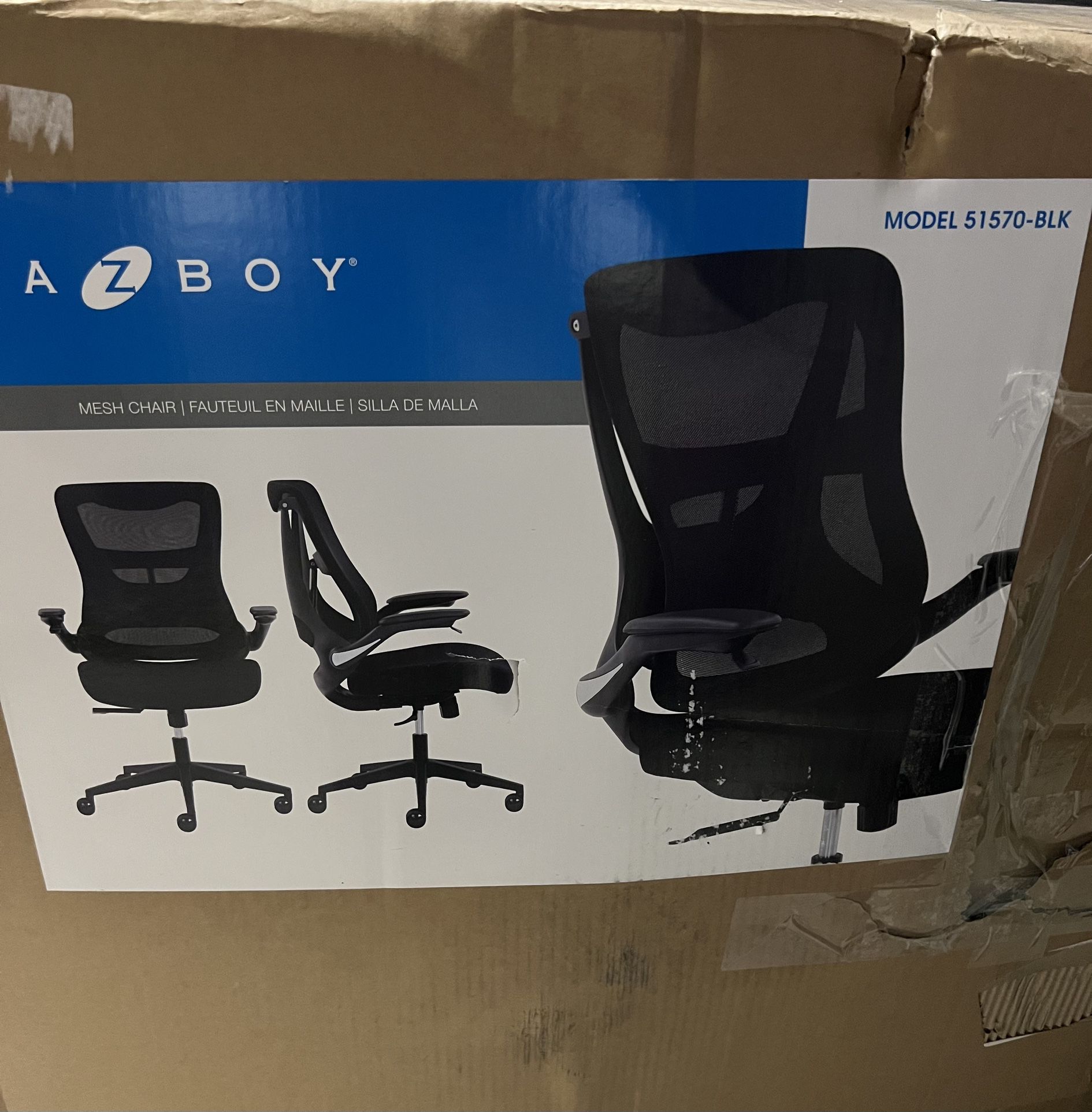 LAZBOY - Black Mesh Office Chair 