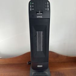 Delonghi Space Heater - about 2’ tall x just under 9” depth  