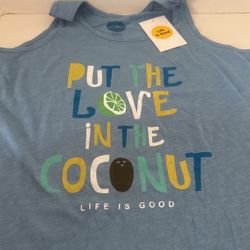 LIFE IS GOOD Tank Top (Put The Love In The Coconut)