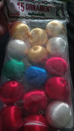 Set Of 15 Vintage Ornaments 