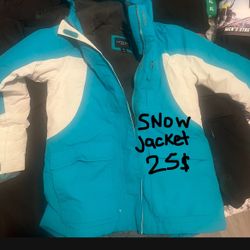 SNOW JACKET GIRLS 10/12 Chamarra Para La Nieve Niña Talla 10/12 Excellent Condition 20$