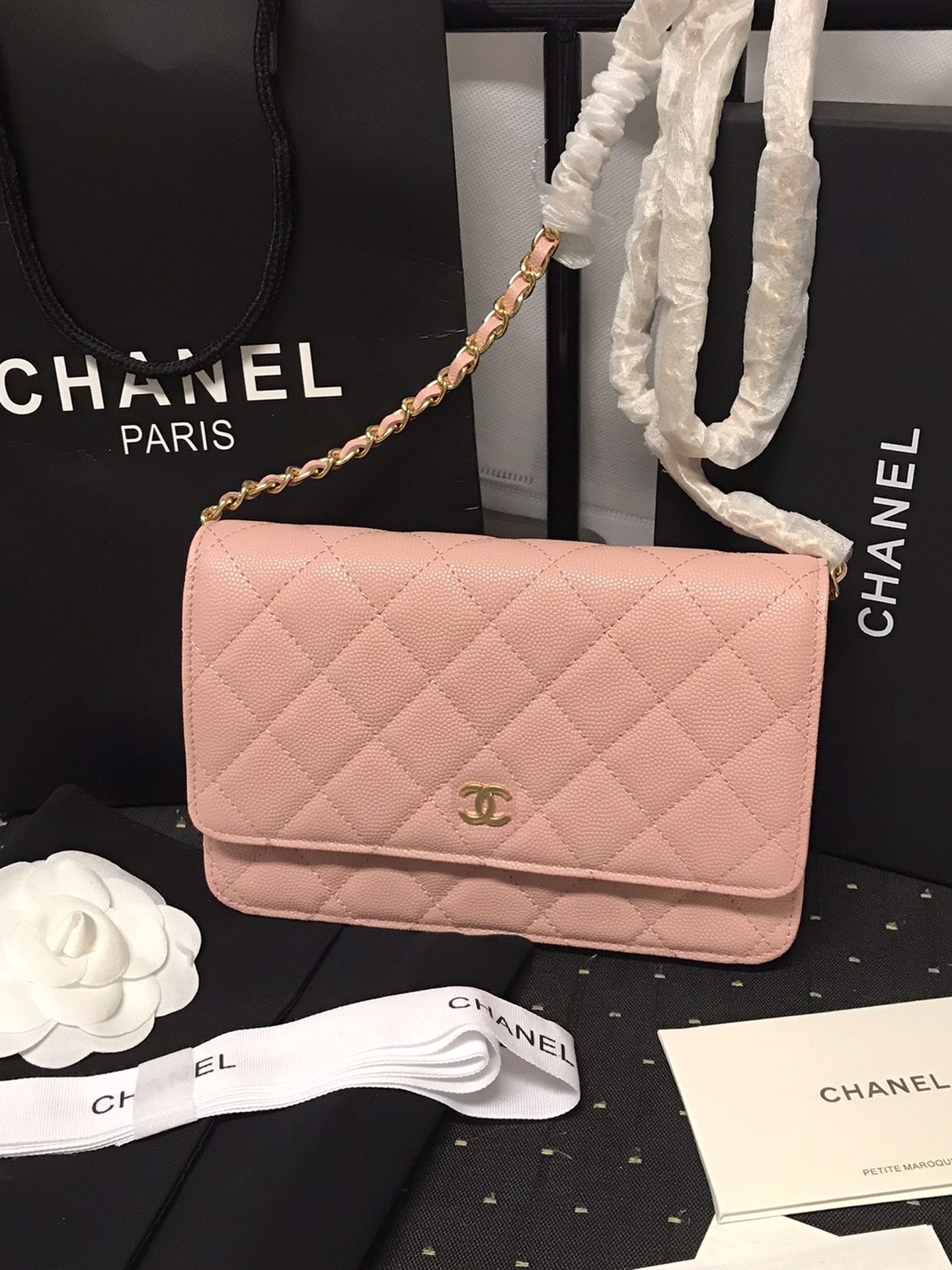 Mini Chanel Wallet On Chain