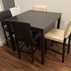 Tall Table With 4 Chairs 