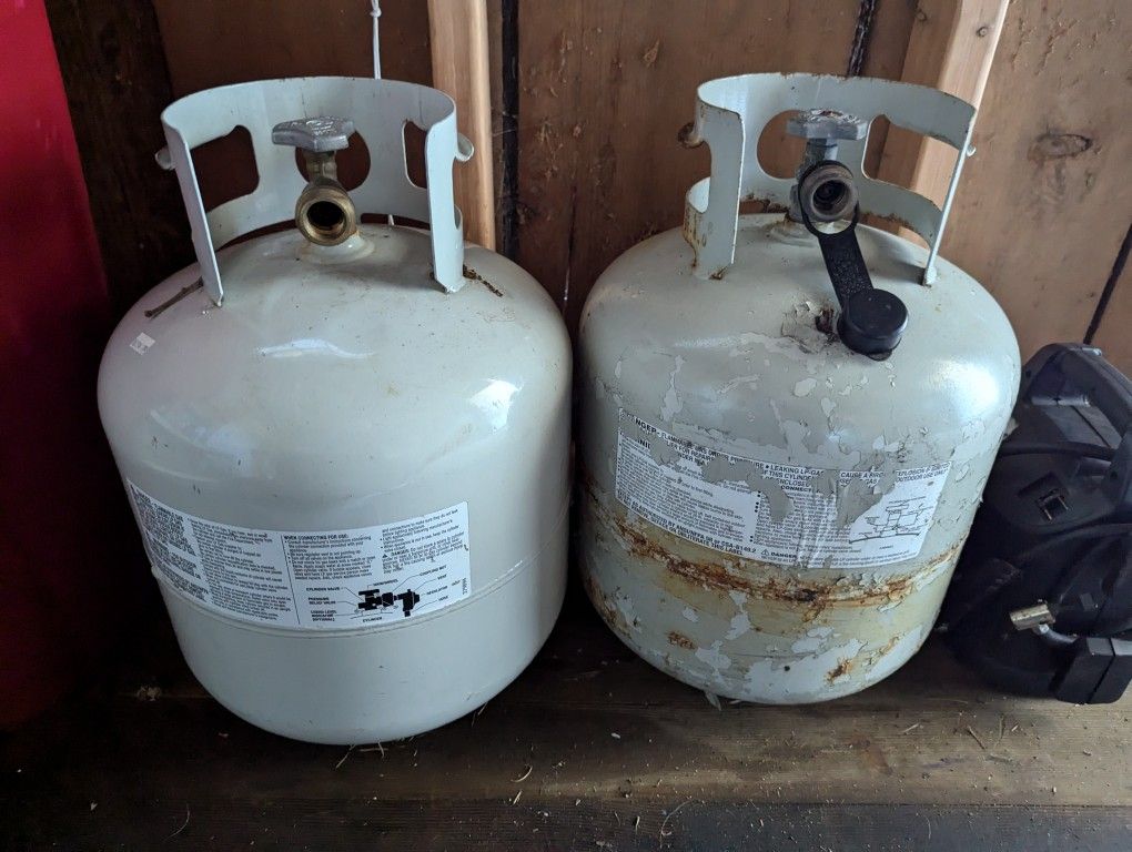 Two 5 Gallon Propane Tanks
