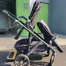 Uppababy Vista Double Stroller + Piggy Back 