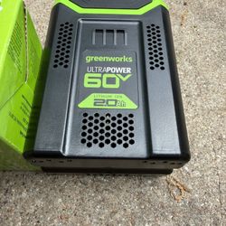 New 60v Greenworks. Batt.  S.W.Arl