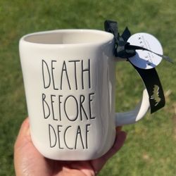 Death Before Decaf Mug 