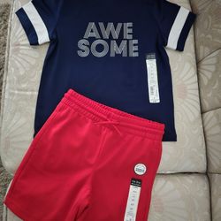 Boy's Shorts And Tee Set Size 4T 