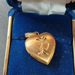 2 - 14K GF Heart Locket Pendents