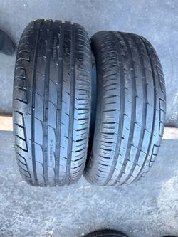 Set of 2 nice tires 205/60/16 ( We install & balance)