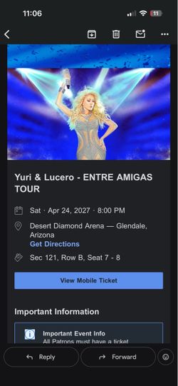 Yuri y Lucero Boletos