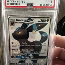 Shiny Umbreon GX (Hidden Fates) PSA 9