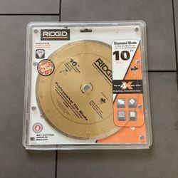 NEW 10” Ridgid DIAMOND BLADE  -  $40 Firm