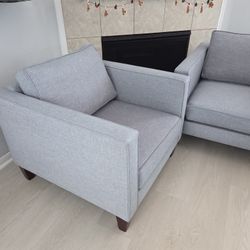 Accent Chair SET - Sky Blue LARGE