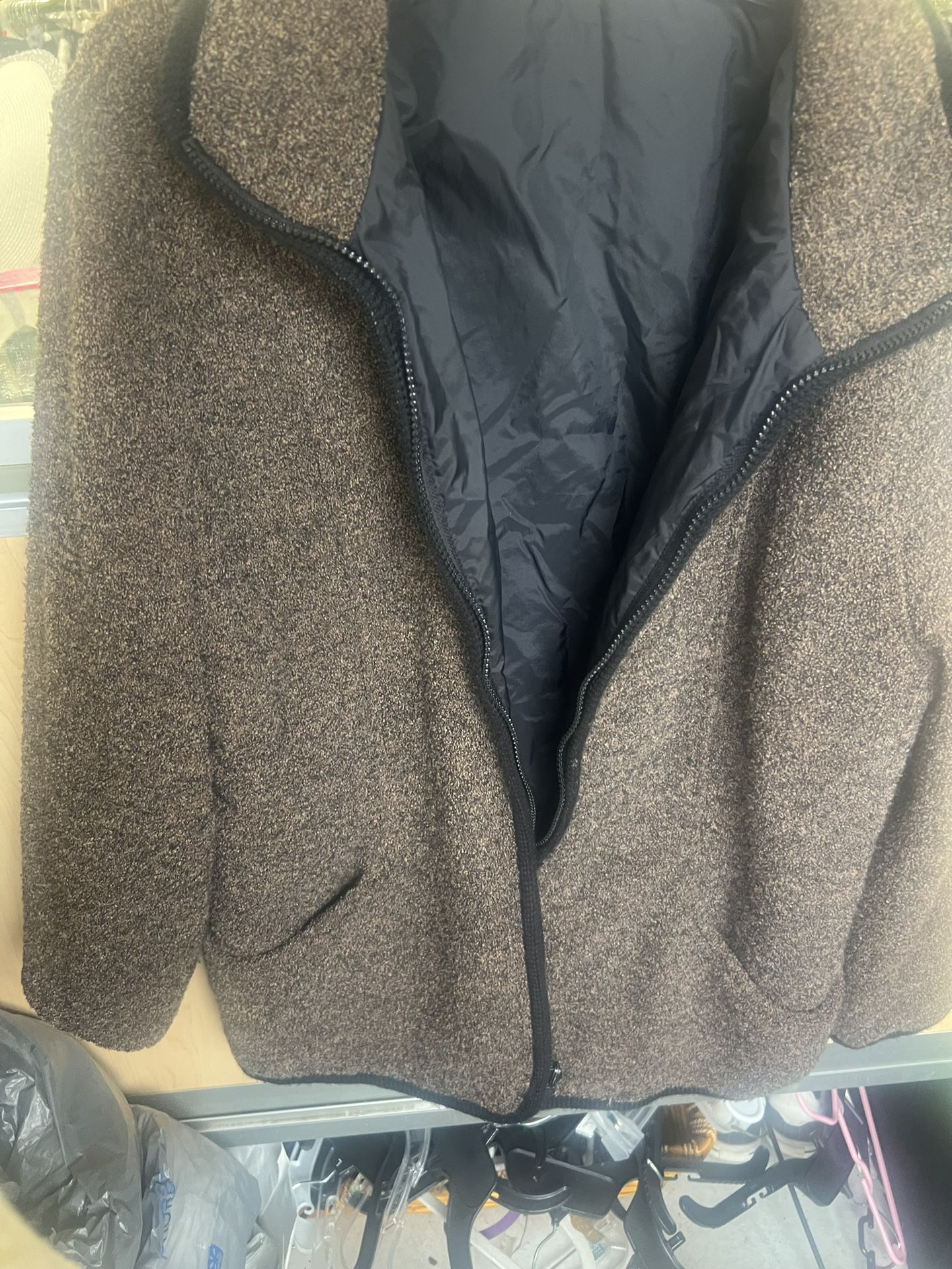 Reversible Rain Fleece Jacket Large Clarke 