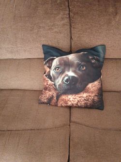 18x18 Dog Throw Pillow – Double-Sided Design