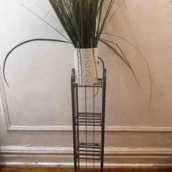 Metal Stand With Plant 