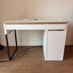 MICKE Desk, white, 41 3/8x19 5/8 "