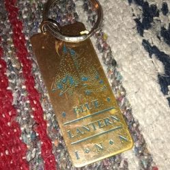 Vintage Blue Lantern Inn Keychain 