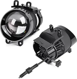 Brand new 3 Inch Bi-LED Projector Lens Fog Light - 80W 6000K White Focus Beam Clear Cut Off Line fit Car Fog Light Upgrade, Comes with Toyota Brackets