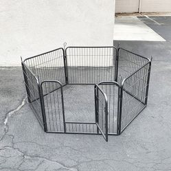 (New in Box) $70 Pet Dog Heavy Duty Playpen with 6-Panels X (24” Tall X 32” Wide)