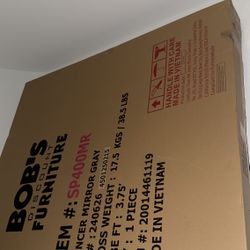 Brand New Bob’s Spencer Gray Mirror (Still in Box)