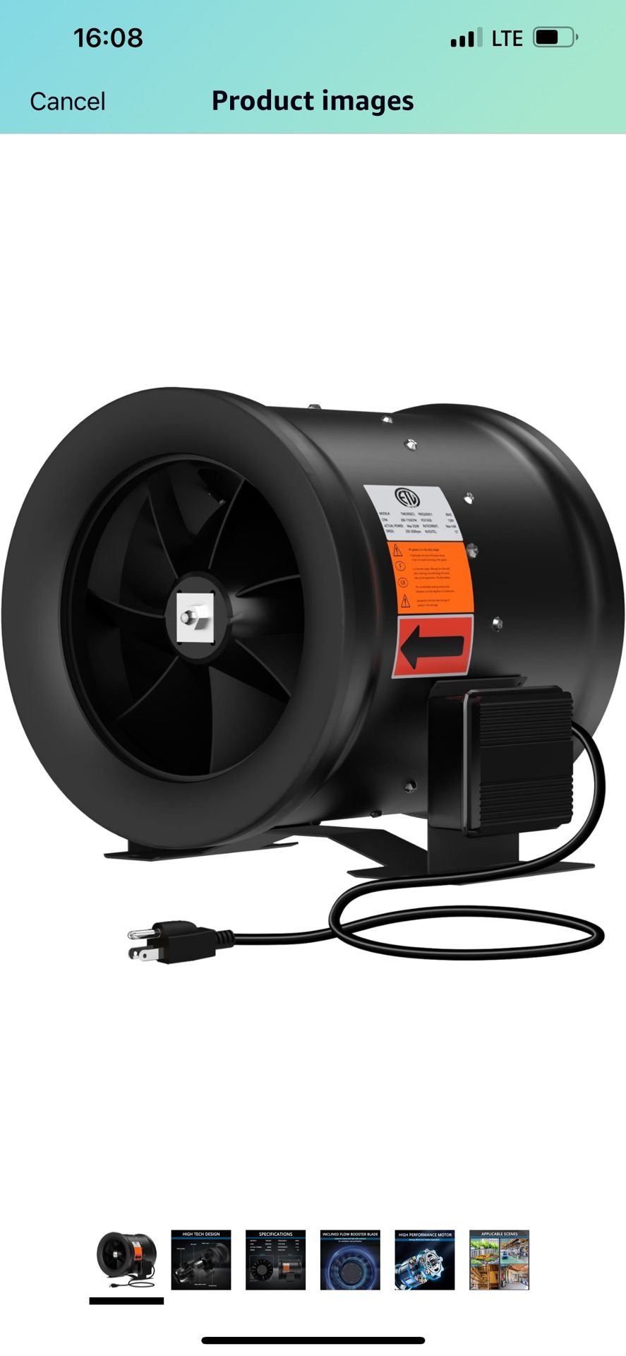 12 Inch Inline Duct Fan,1900 CFM Inline Fan Duct Fan Constant