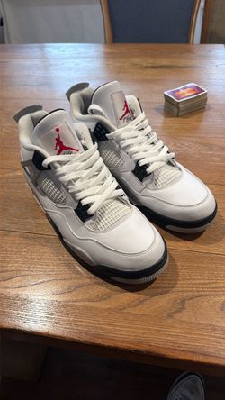 Size 12 Jordan 4 cement