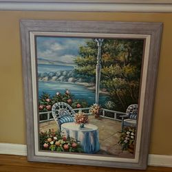 Ocean view painting