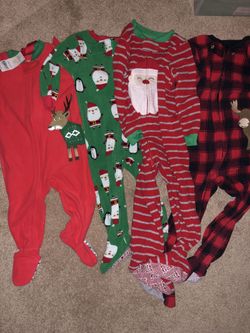 Christmas footed pajamas