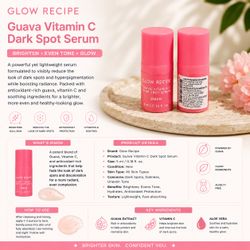 Glow Recipe Guava Vitamin C Dark Spot Serum Mini Set – 2 x 5ml / 0.16 fl oz – New