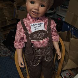 Bavarian Boy Doll from Ashton-Drake Gallery in authentic Bavarian costume

Nice condition