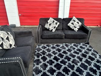 Black sofa set 250