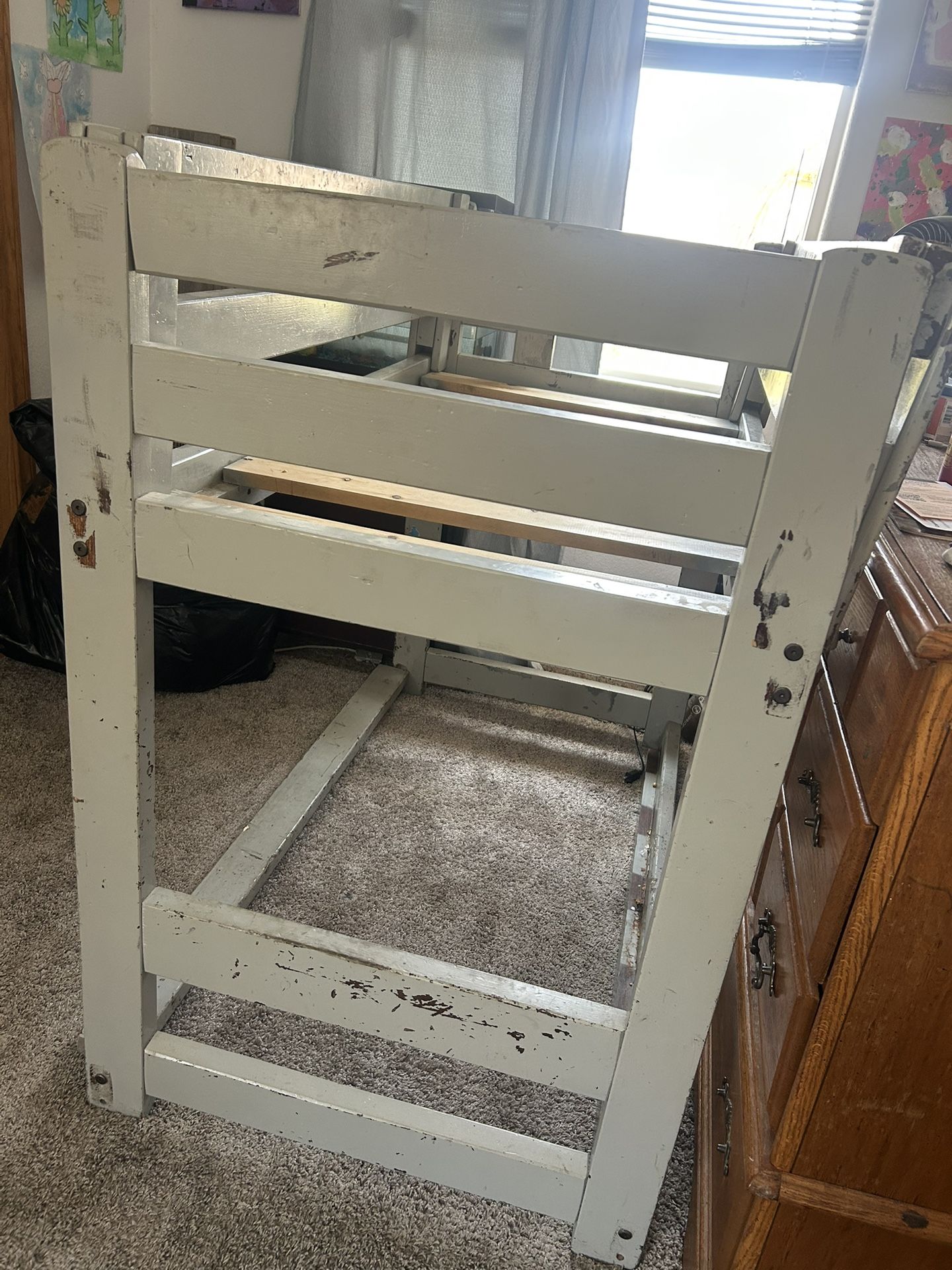 Toddler bunk bed nd dresser
