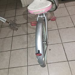 Pink And Silver Huffy Bike