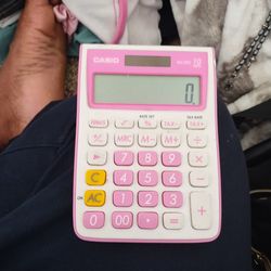 Pink And White Calculator