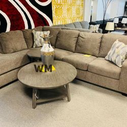 Dalhart Hickory RAF or LAF Sectional / couch /Living room set