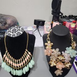 Two Beautiful  multi colored  necklace