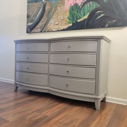 Solid Wood curved front dresser