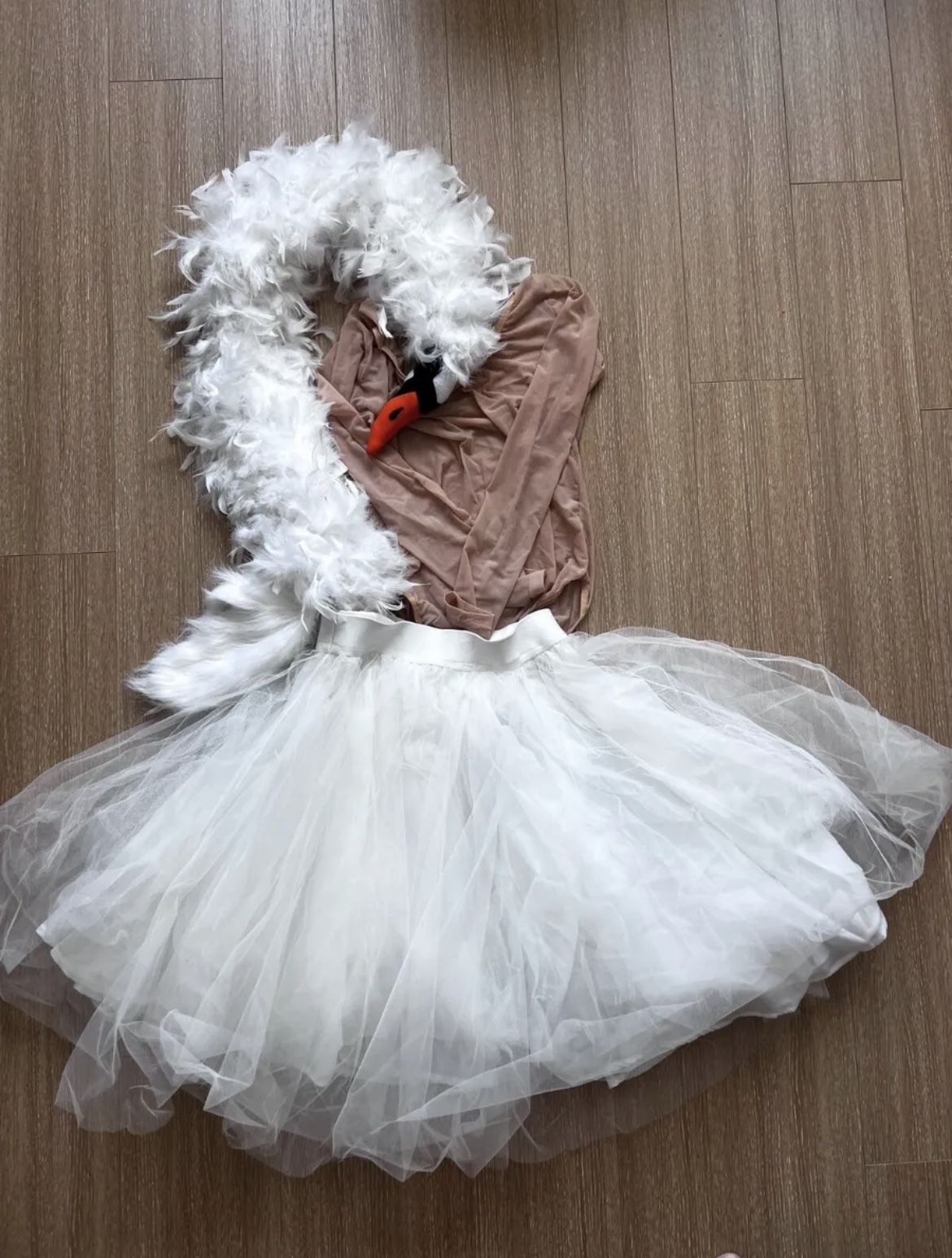 80s Bjork Swan Dress / Halloween Adult costume