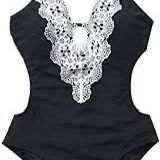 Medium CUPSHE Women's Ladies Vintage Lace Bikini Sets Beach Swimwear Bathing Suit