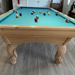 Solid Maple Regulation Pool Table for Sale in Princeton FL OfferUp