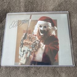 HORROR FANS !David Howard Thornton Signed Auto A.K.A. That’s Terrifier A.K.A. Art The Clown 