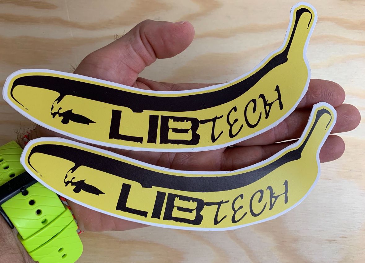 LIB Tech Snowboard Sticker Banana Skate Sticker