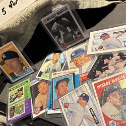 Mickey Mantle trading cards